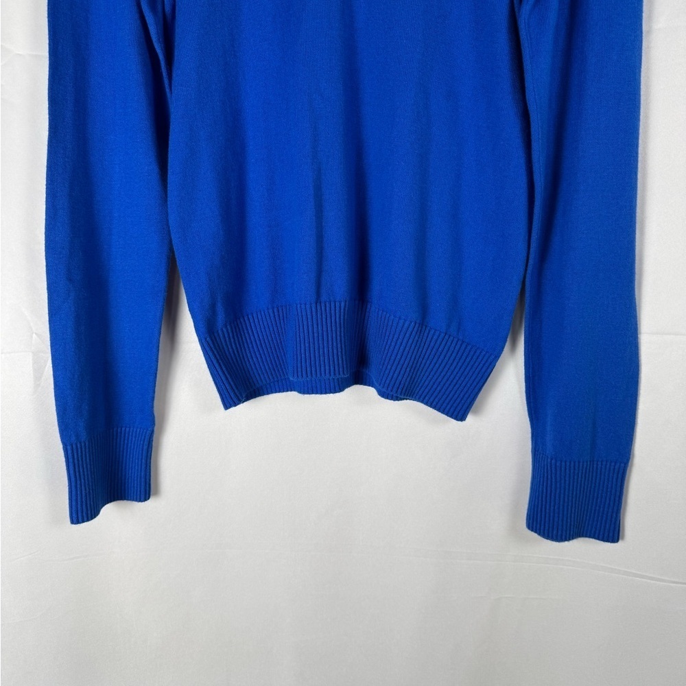 Abercrombie & Fitch Muscle VNeck Sweater Mens Large Cotton Cashmere Blend Preppy - Picture 4 of 14